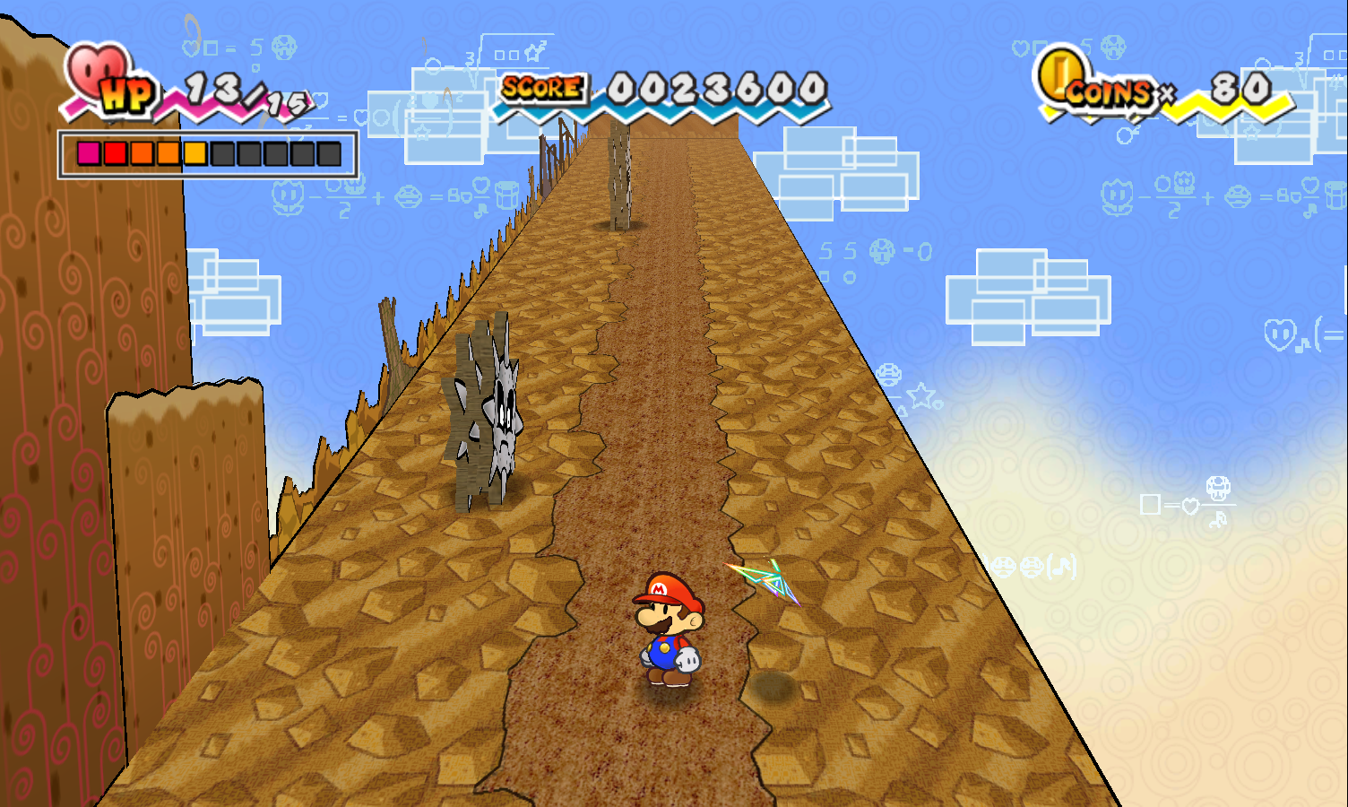 Super Paper Mario Mount Lineland screenshot