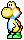 A sprite of a Yellow Yoshi from Yoshi's Island DS.