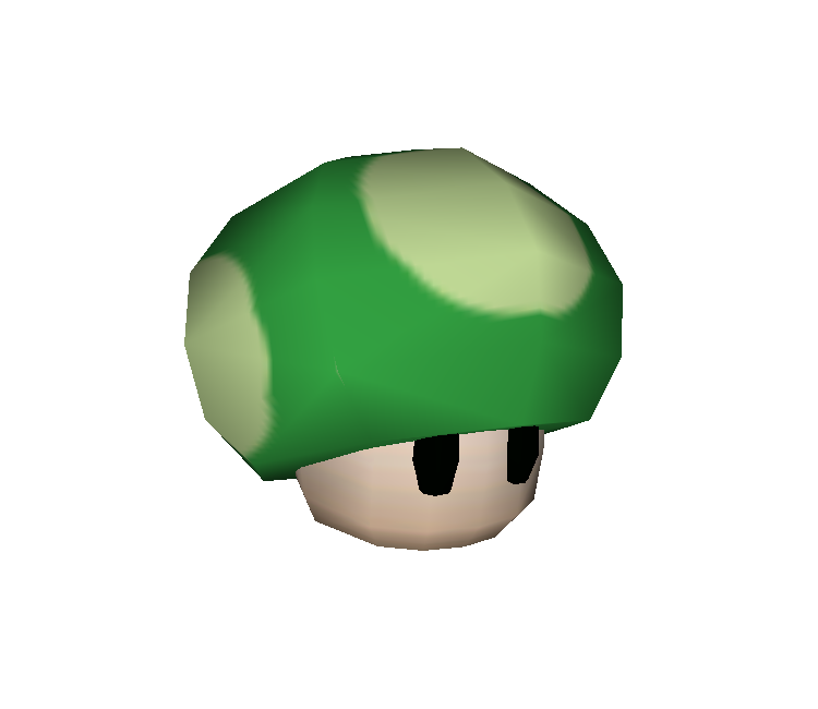 Model of a 1-Up Mushroom from Dance Dance Revolution: Mario Mix