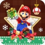 Icon for one of the presets in the 2024 Holiday Create-a-Card application. Pictured is Mario.