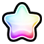 A sprite of a Mini Star from Mario Party: Island Tour