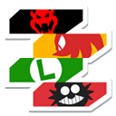 Sticker of Bowser's, Knuckles the Echidna's, Luigi's and Dr. Eggman's icons from Mario & Sonic at the London 2012 Olympic Games