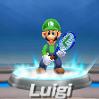 Luigi in tennis from Mario Sports Superstars