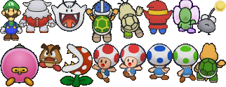 paper mario characters thousand year door