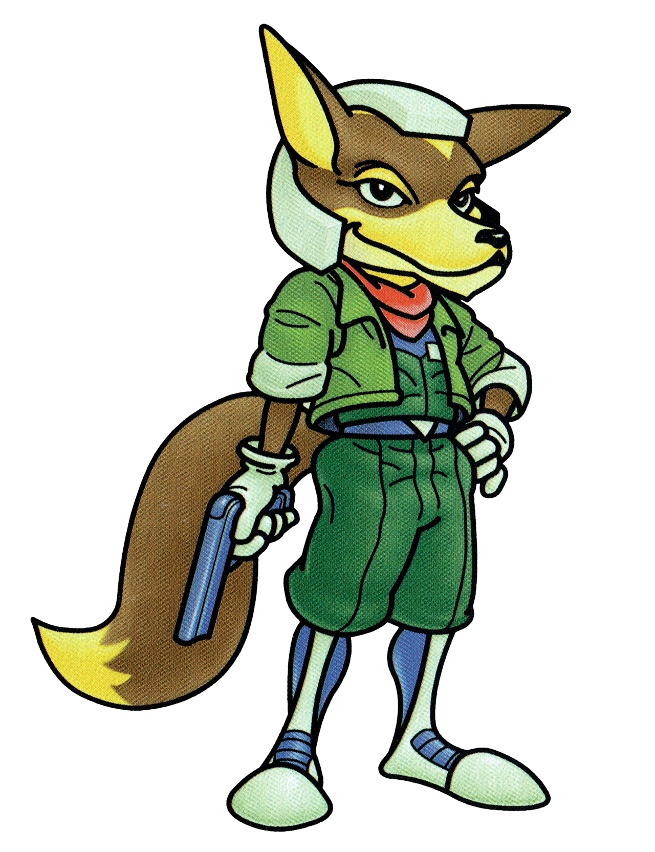 Artwork of Fox from Super Smash Bros.
