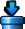 Sprite of a blue Warp Pipe entrance from course maps in Puzzle & Dragons: Super Mario Bros. Edition.
