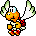 Sprite of a Red Koopa Paratroopa, from Super Mario World 2: Yoshi's Island.