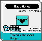 The shelf sprite of one of Mona's favorite artist comics: Easy Money in the game WarioWare: D.I.Y..