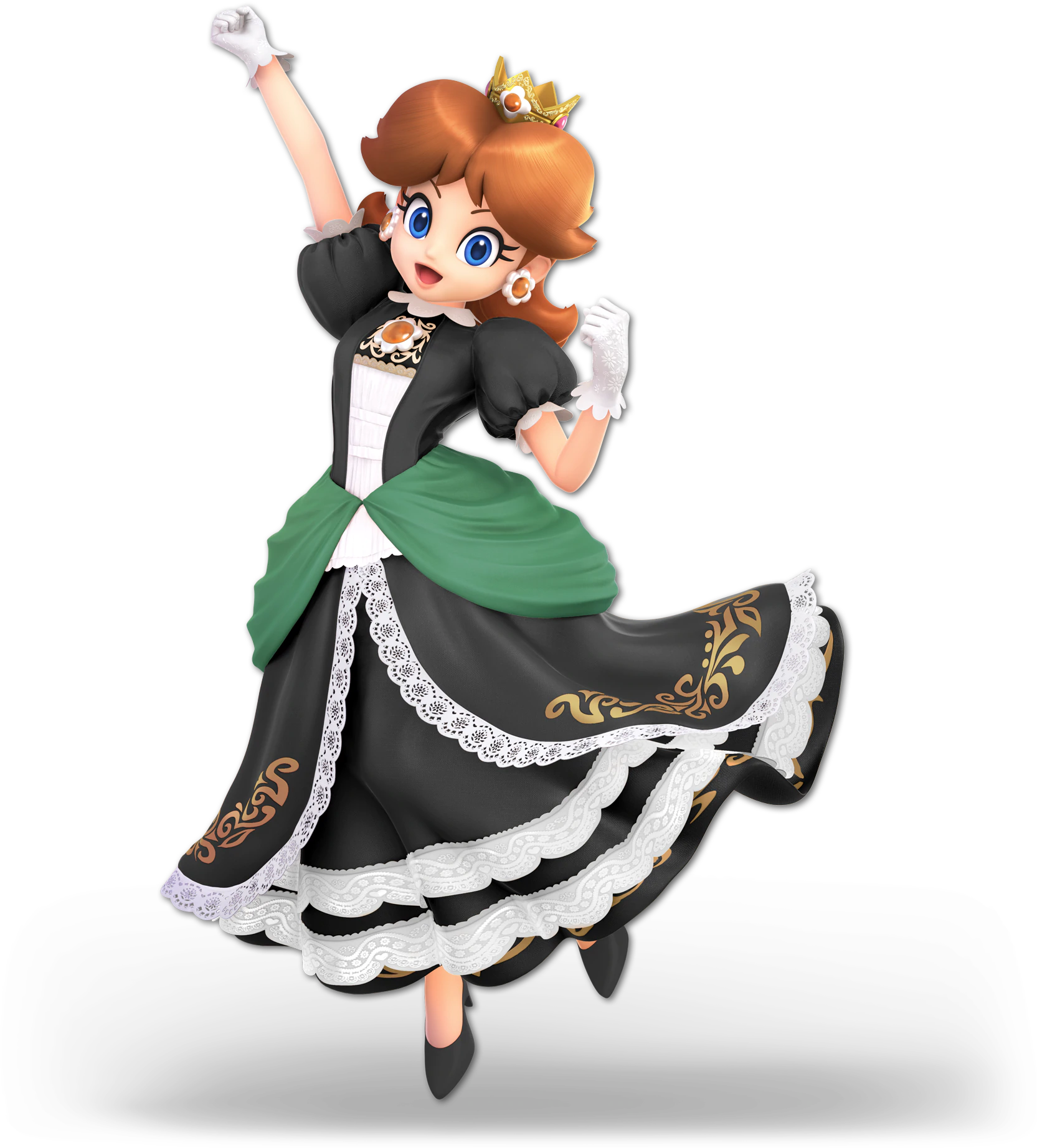 File:Daisy Black SSBU.png - Super Mario Wiki, the Mario encyclopedia