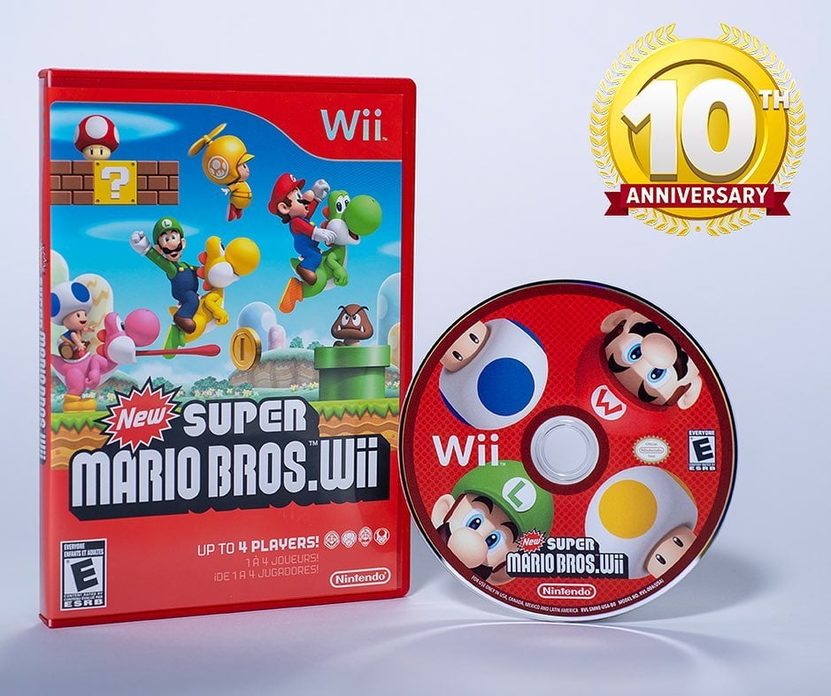 File:NI NSMBW 10th Anniversary Celebrate Photo.jpg - Super Mario Wiki ...