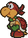 Battle idle animation of Red Ninjakoopa from Paper Mario