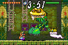 Wario battling Cractus.