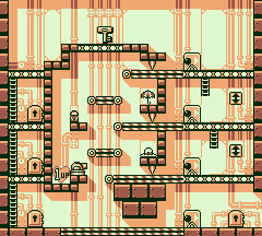 Stage 6-7 of Donkey Kong for the Game Boy