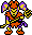 Sprite of Fauster from the NES version of Wario's Woods.