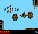 Enguarde the Swordfish reaches the Star Barrel of Glimmer's Galleon in Donkey Kong Land 2