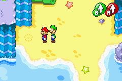 Bean spot in Gwarhar Lagoon, in Mario & Luigi: Superstar Saga.