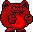 Sprite of a Chippy, from Virtual Boy Wario Land.