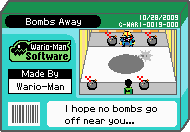 The shelf cover for one of Wario-Man's microgames in WarioWare: D.I.Y.