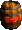 Sprite of a Minus Barrel from Donkey Kong Country 2 for Game Boy Advance
