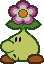 A pink Bub-ulb from Paper Mario