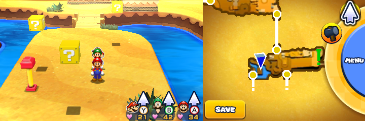Blocks 22-24 in Doop Doop Dunes of Mario & Luigi: Paper Jam.