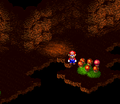 Seventh Mushroom/Amanita in Forest Maze of Super Mario RPG: Legend of the Seven Stars.