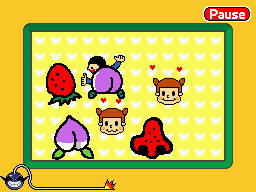 The microgame Fruit Fans from WarioWare: D.I.Y.