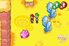 Bean spot in Teehee Valley, in Mario & Luigi: Superstar Saga.