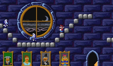 Mario in the level Castle 2.