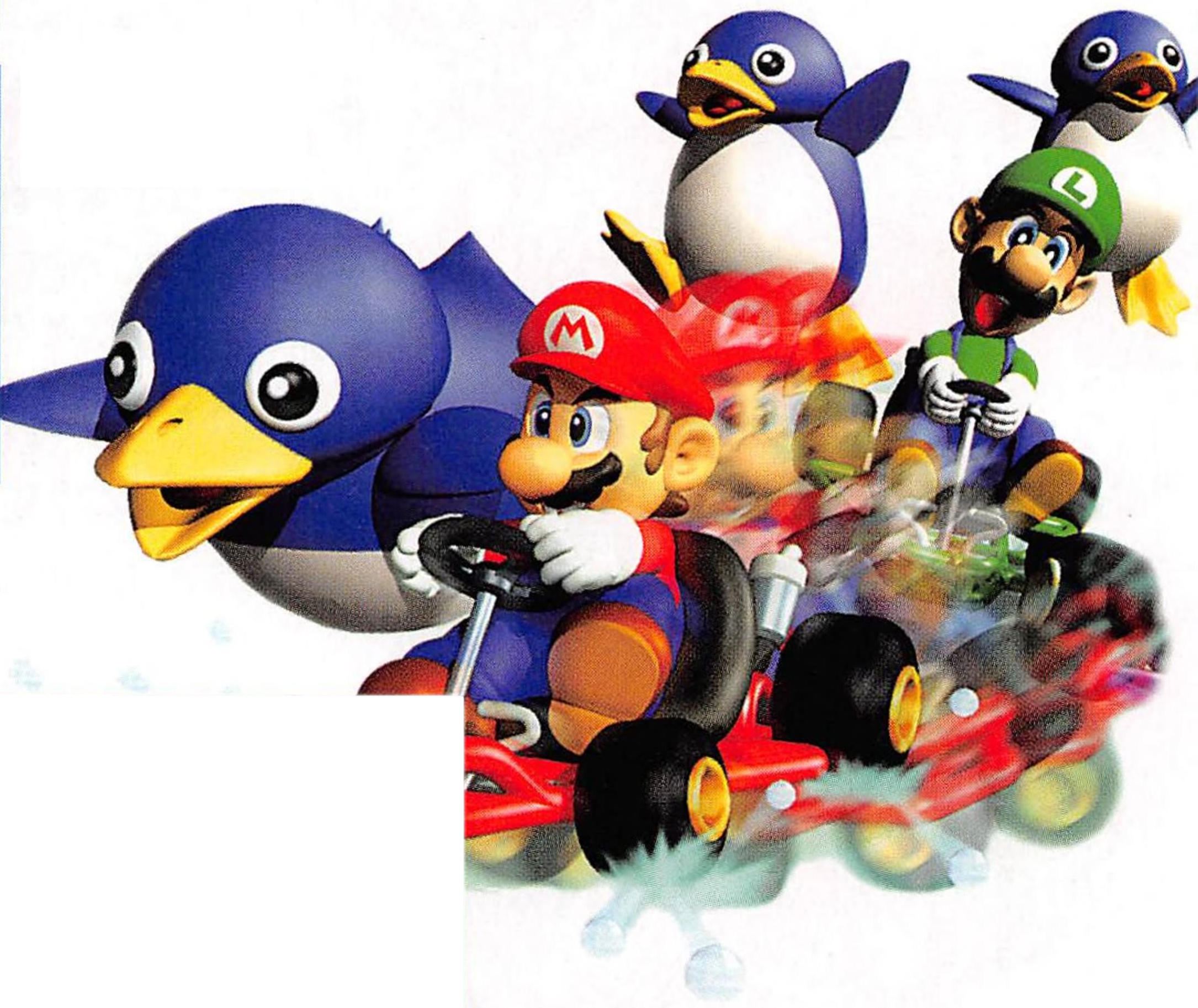 File:MK64 Mario Bros Penguin incident art.jpg - Super Mario Wiki, the ...