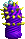 Purple with yellow spikes (medium)