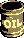 Sprite of an oil drum from Donkey Kong Land on the Super Game Boy, as it appears in Landslide Leap bonus 2