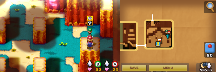 Block 24 in Hoohoo Mountain of Mario & Luigi: Superstar Saga + Bowser's Minions.
