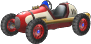 Icon of the Classic Dragster for Time Trial records from Mario Kart Wii