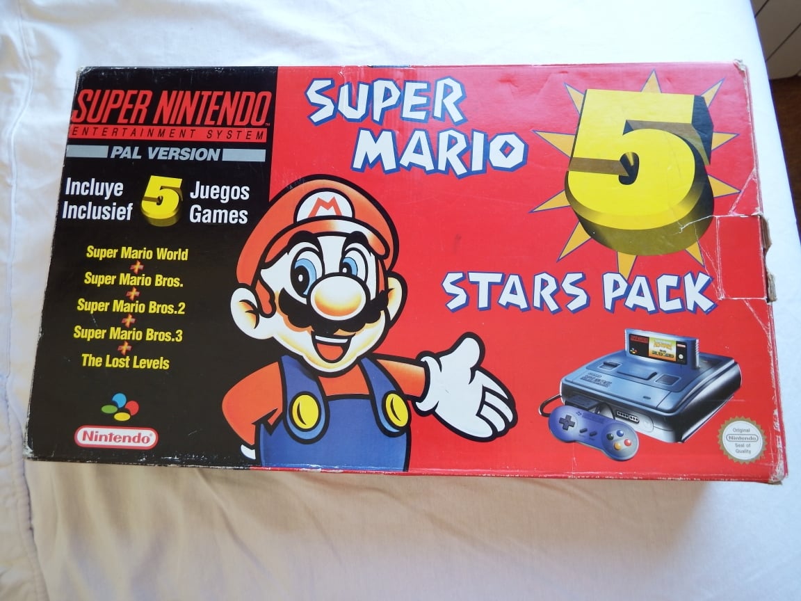 File:SNES Super Mario 5 Stars Pack bundle.jpg - Super Mario Wiki, the ...