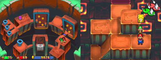 Sixth block in Thwomp Caverns of the Mario & Luigi: Partners in Time.