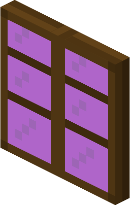 File:Minecraft Mario Mash-Up Purple Stained Glass Pane Render.png