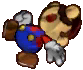 Mario taking damage