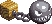 Sprite of the Chomp Bowser saves from Booster Tower from Super Mario RPG: Legend of the Seven Stars