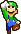 Luigi jumping.