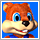 A CSS icon for Conker, from Diddy Kong Racing.