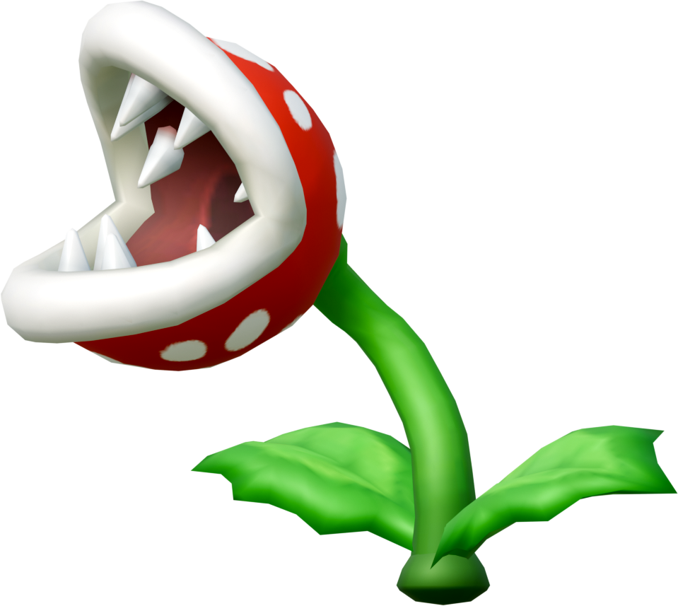 File:NSMBW Asset Model Fire Piranha Plant.png - Super Mario Wiki, the ...