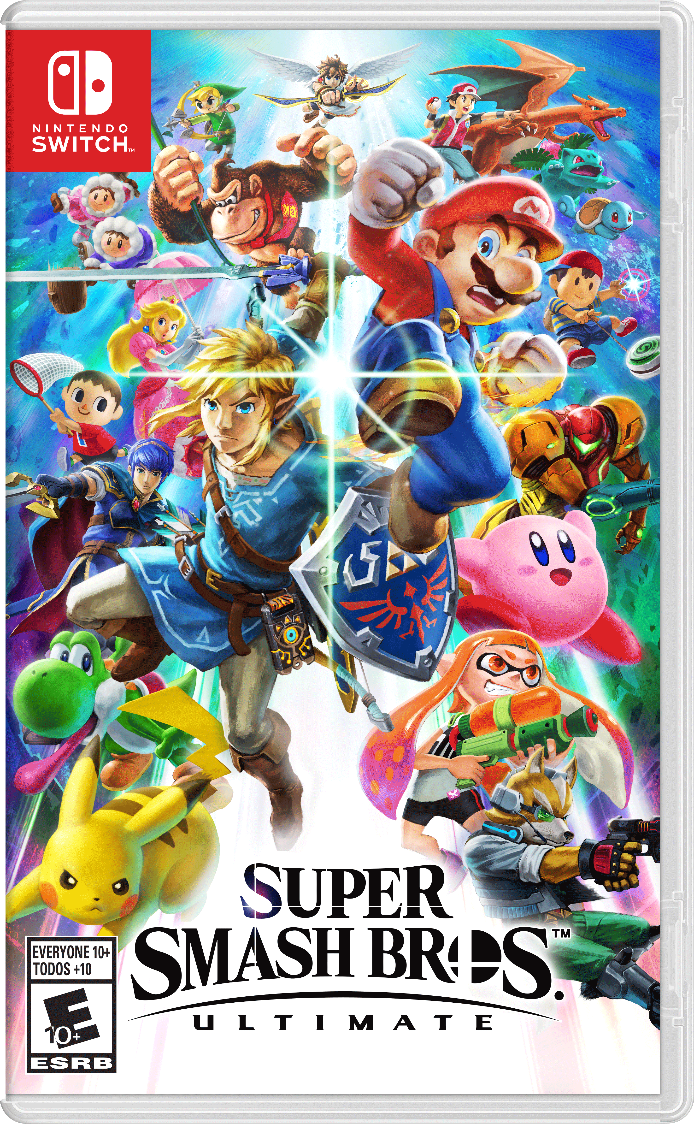 North American cover art of Super Smash Bros. Ultimate