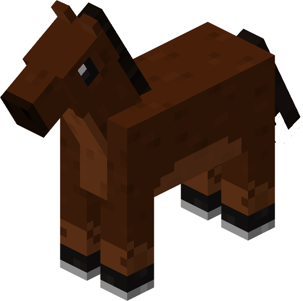 File:Minecraft Mario Mash-Up Horse Brown Render.png