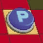 Screenshot of a P Switch from Super Mario 3D Land.