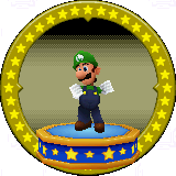 A figure with Luigi on it.