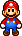A sprite of Mario from Mario & Luigi: Partners in Time.