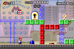 Mario vs. Donkey Kong 1-1 in GB Player Mode