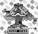A map of Tree Zone in Super Mario Land 2: 6 Golden Coins.