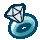 Sprite of a Wedding Ring in Paper Mario: The Thousand-Year Door.